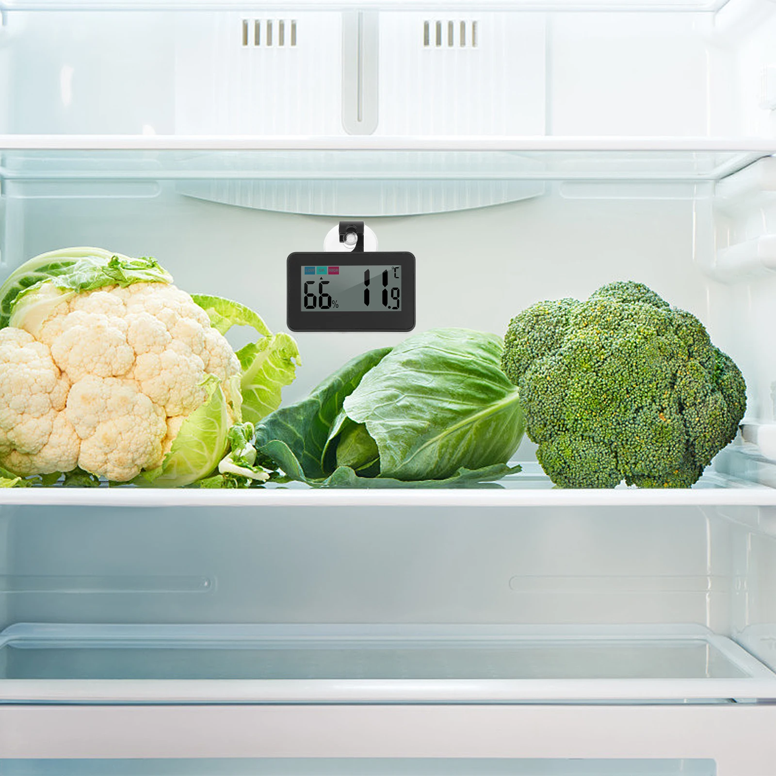 Mini Refrigerator Thermometer Spherical Digital Room Humidity Indoor Temperature Monitor Measurement
Mini Refrigerator Thermometer Spherical Digital Room Humidity Indoor Temperature Monitor Measurement