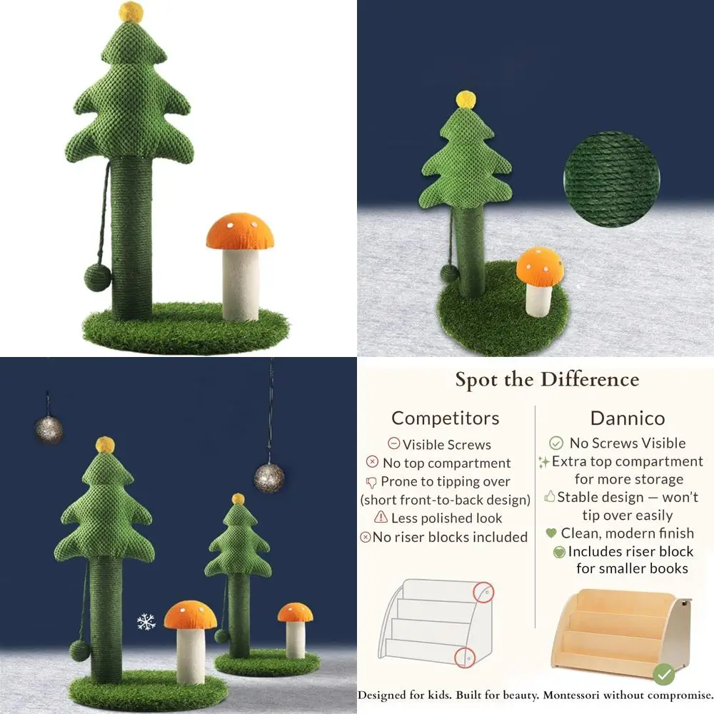 Когтеточка для кошек из сизалевой веревки для дома - скалолазание и когтеточка в стиле рождественской елки для кошек и котят
Когтеточка для кошек из сизалевой веревки для дома - скалолазание и когтеточка в стиле рождественской елки для кошек и котят