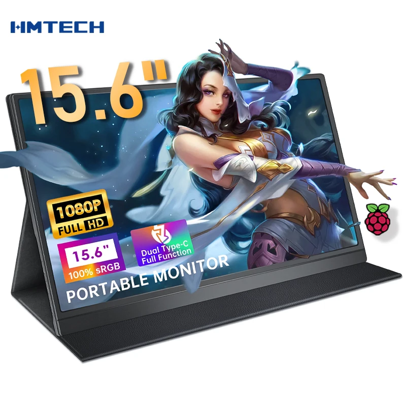 HMTECH 15.6" Portable Monitor 1080P FHD 100% sRGB Type-C HDMI Computer Display IPS Laptop PC Gaming Monitor with Dual Speakers
HMTECH 15.6" Portable Monitor 1080P FHD 100% sRGB Type-C HDMI Computer Display IPS Laptop PC Gaming Monitor with Dual Speakers