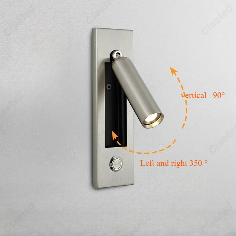New LED Reading Wall Lamp with Switch and Adjustable Angle Hotel Room Bedroom Bedside Atmosphere Advanced Lighting Lamps
New LED Reading Wall Lamp with Switch and Adjustable Angle Hotel Room Bedroom Bedside Atmosphere Advanced Lighting Lamps