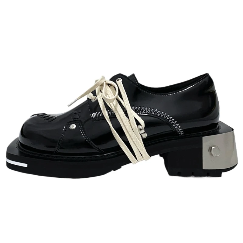 Metal Design Genuine Leather Street Wear Fashion Real Cowhide Cargo Shoes for Men's Vintage Japan Korean Casual High Heels Shoes
Metal Design Genuine Leather Street Wear Fashion Real Cowhide Cargo Shoes for Men's Vintage Japan Korean Casual High Heels Shoes
