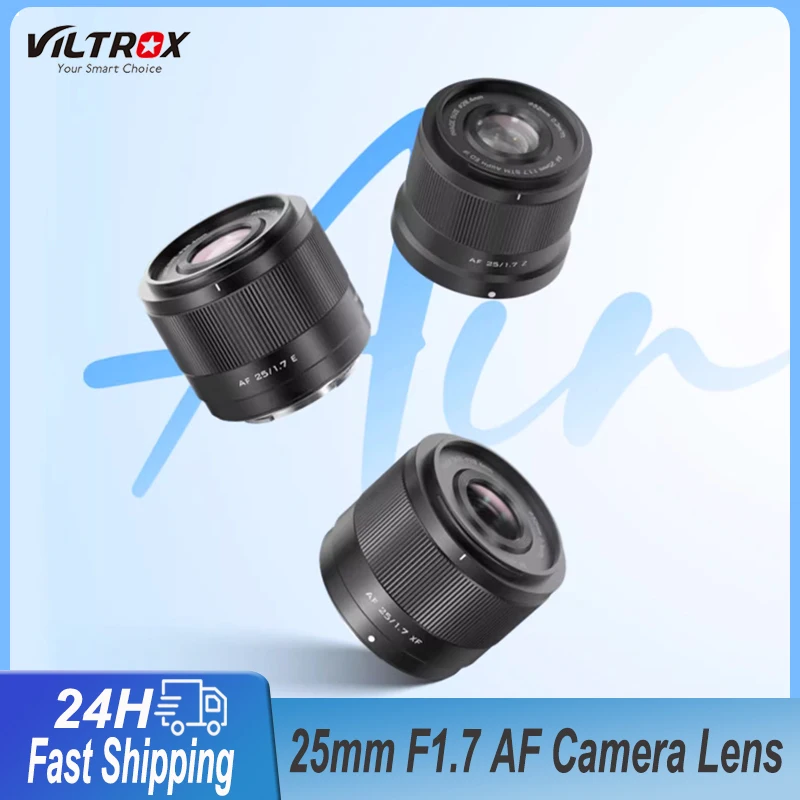 Viltrox 25mm F1.7 Air Auto Focus APS-C Large Aperture Prime Camera Lens for Sony ZVE10 II A7iv Fuji X-T5 X-T30 Nikon Z ZFC Z50
Viltrox 25mm F1.7 Air Auto Focus APS-C Large Aperture Prime Camera Lens for Sony ZVE10 II A7iv Fuji X-T5 X-T30 Nikon Z ZFC Z50