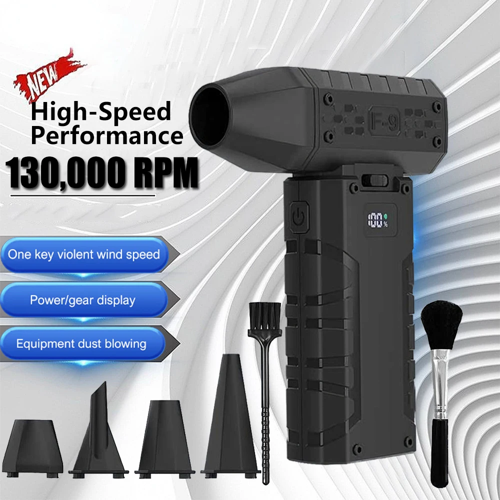 130000 об/мин жестокий вентилятор Портативный ручной турбовентилятор 100 скоростей ветра USB перезаряжаемый охлаждающий вентилятор Цифровой дисплей мощности и скорости
130000 об/мин жестокий вентилятор Портативный ручной турбовентилятор 100 скоростей ветра USB перезаряжаемый охлаждающий вентилятор Цифровой дисплей мощности и скорости