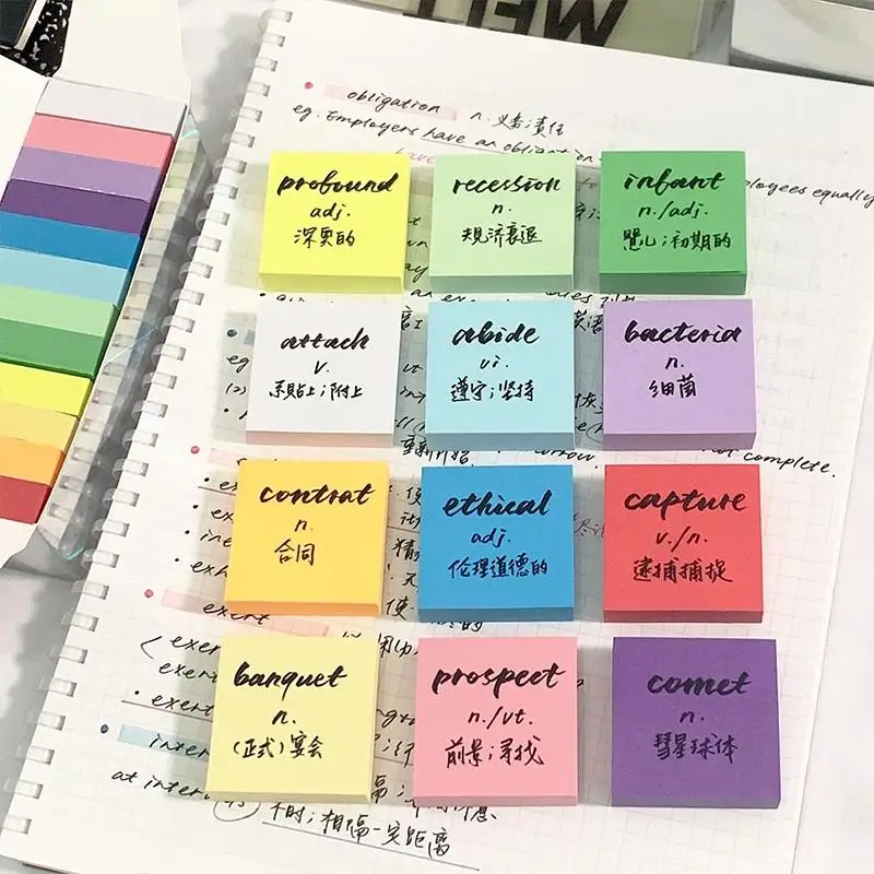 12 Colors Mini Square Sticky Notes Set Peelable DIY Colorful Label Stickers Student Multifunctional Index Memo Pad
12 Colors Mini Square Sticky Notes Set Peelable DIY Colorful Label Stickers Student Multifunctional Index Memo Pad
