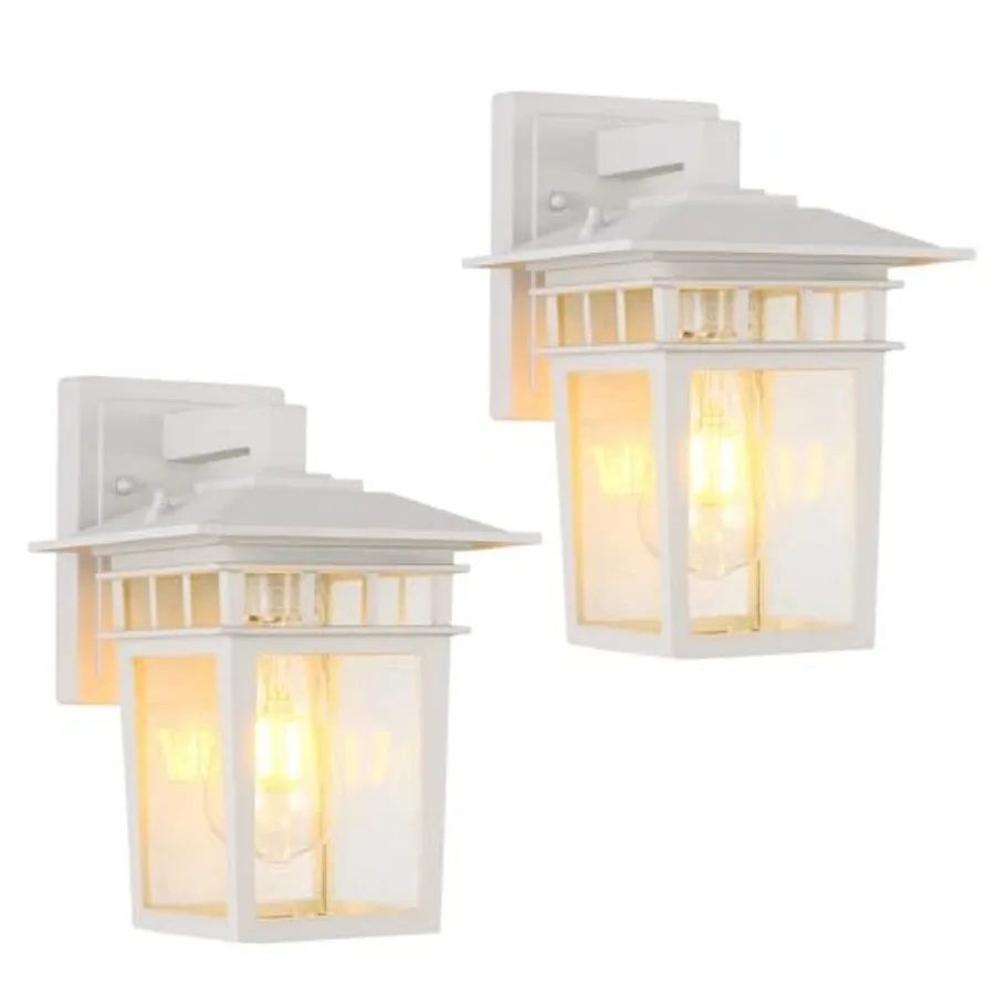 Outdoor Wall Lantern, Exterior Lightg Fixtures Wall Mount, 2 Pack Outdoor Sconces with Seeded Glass, Exterior Porch/Patio Light
Outdoor Wall Lantern, Exterior Lightg Fixtures Wall Mount, 2 Pack Outdoor Sconces with Seeded Glass, Exterior Porch/Patio Light