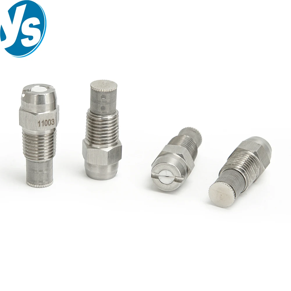 Ceramic Core High Pressure Nozzle Stainless Steel Fan Spray Nozzle with Filter, for Cleaning, Dust Removal & Cooling
Ceramic Core High Pressure Nozzle Stainless Steel Fan Spray Nozzle with Filter, for Cleaning, Dust Removal & Cooling