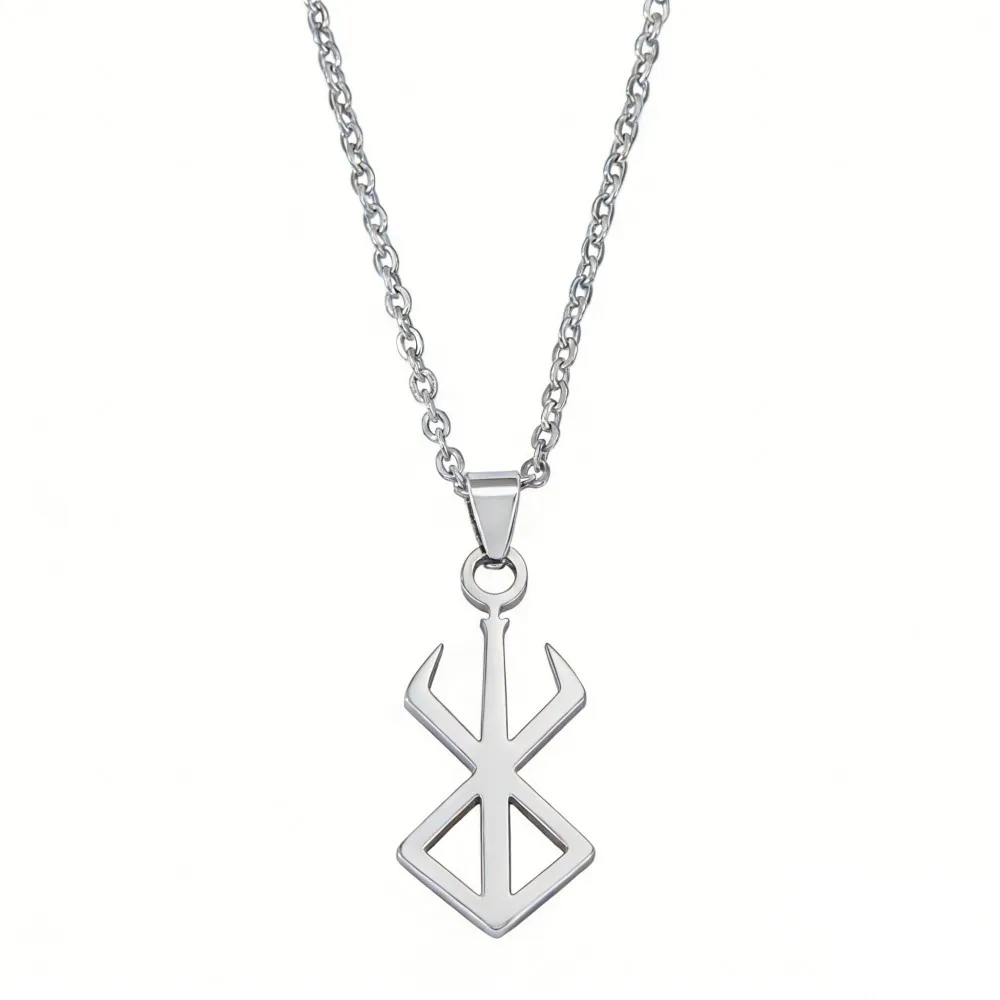 Stainless Steel Jewelry Berserk Necklace Sword Logo Pendants Choker The Mad Warrior Of Norse Viking Mythology Men Adornment Gift
Stainless Steel Jewelry Berserk Necklace Sword Logo Pendants Choker The Mad Warrior Of Norse Viking Mythology Men Adornment Gift