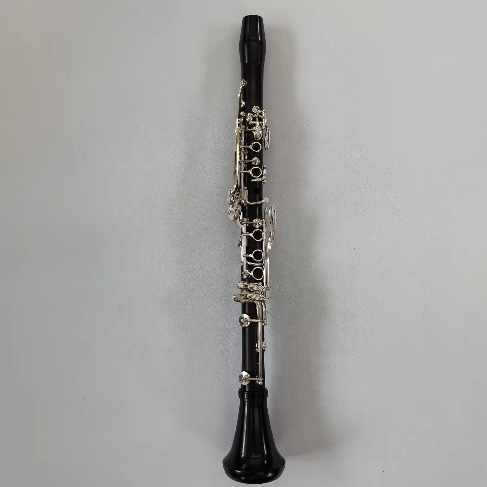 Ebony Wood Material Thick Silver Plated Keys New Design Professional Bb Clarinet
Ebony Wood Material Thick Silver Plated Keys New Design Professional Bb Clarinet