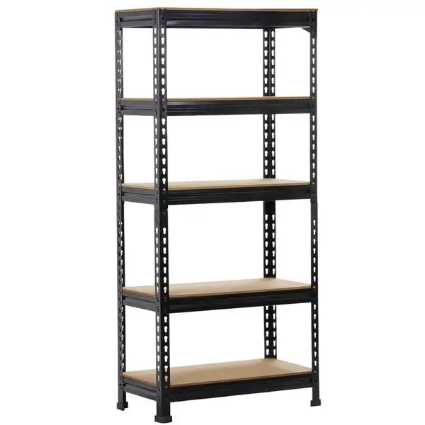 5-Tier Boltless & Adjustable Steel Storage Shelf Unit, Black
5-Tier Boltless & Adjustable Steel Storage Shelf Unit, Black