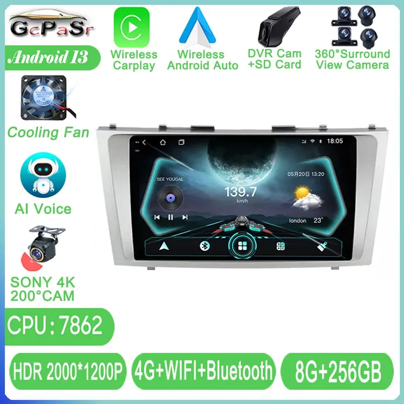 QLED Android 13 For Toyota Camry 6 XV 40 50 2006 - 2011 Multimedia Car Radio Video GPS Navigation Stereo 5G WIFI Cam No 2Din DVD
QLED Android 13 For Toyota Camry 6 XV 40 50 2006 - 2011 Multimedia Car Radio Video GPS Navigation Stereo 5G WIFI Cam No 2Din DVD