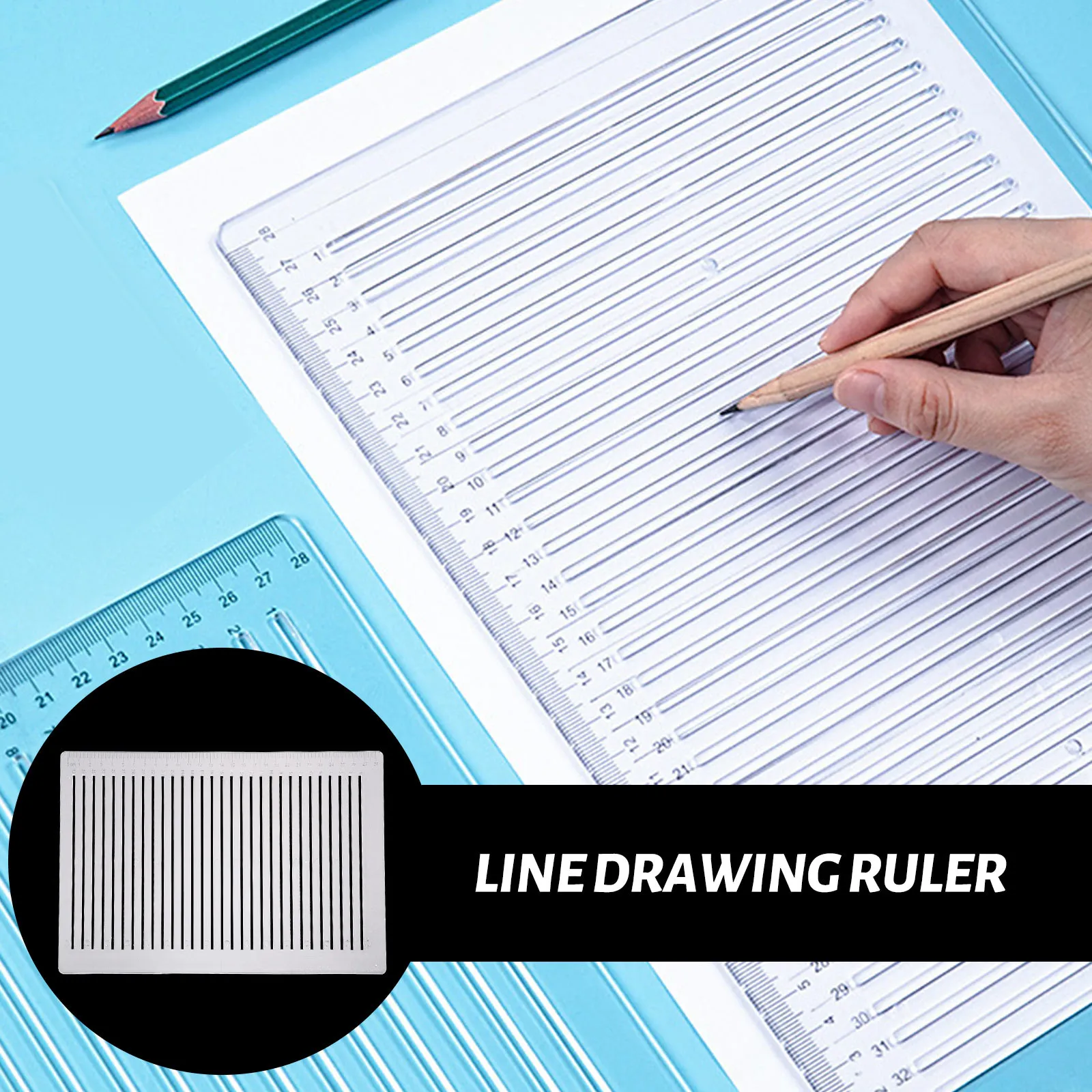 Line Drawing Ruler Plastic Transparent Measuring Ruler for Exam Answer School Students Stationery Drawing Tool
Line Drawing Ruler Plastic Transparent Measuring Ruler for Exam Answer School Students Stationery Drawing Tool