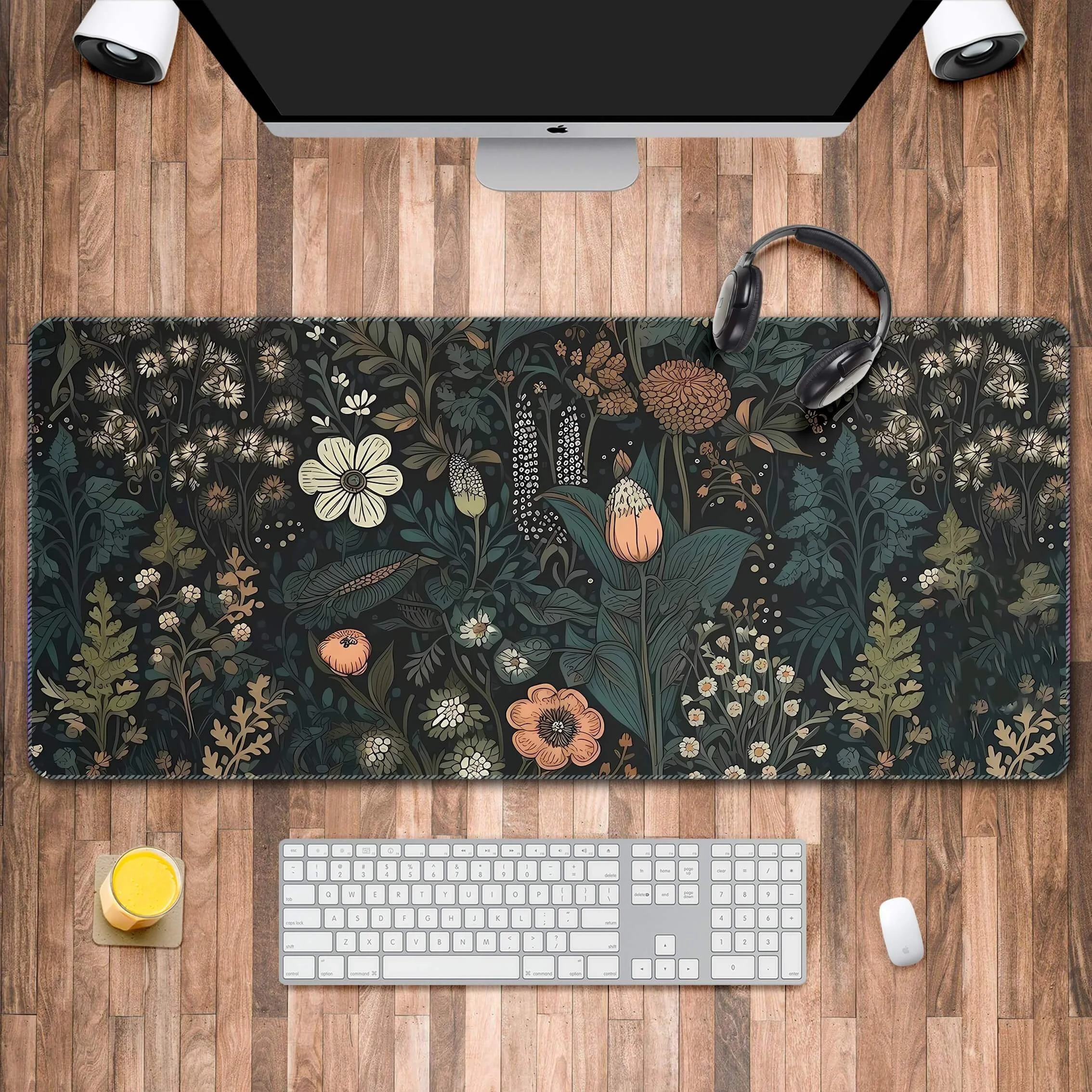 Floral table mat Plant mouse pad Desktop decoration Large table mat Game player office desktop accessories XXL keyboard pad
Floral table mat Plant mouse pad Desktop decoration Large table mat Game player office desktop accessories XXL keyboard pad