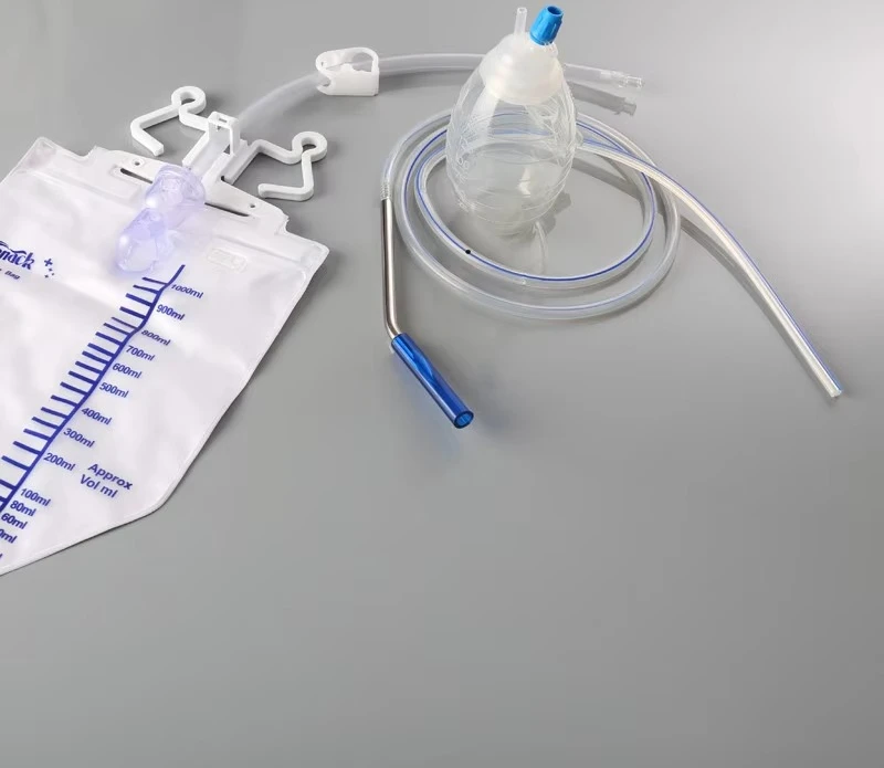 Surgical Medical Silicone Wound Drainage System with Durable Silicone Drain Tube Essential Medical Consumable
Surgical Medical Silicone Wound Drainage System with Durable Silicone Drain Tube Essential Medical Consumable