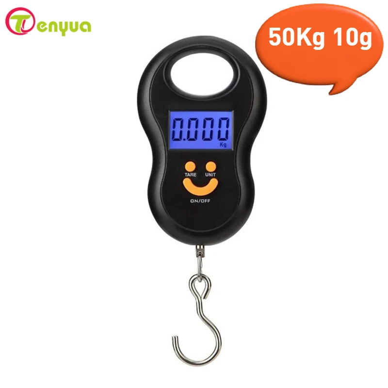 TenYua Electronic 50Kg 10g Hanging Scale LCD Kitchen Digital Scale BackLight Fishing Weights Pocket Scale Travel Luggage Scales
TenYua Electronic 50Kg 10g Hanging Scale LCD Kitchen Digital Scale BackLight Fishing Weights Pocket Scale Travel Luggage Scales
