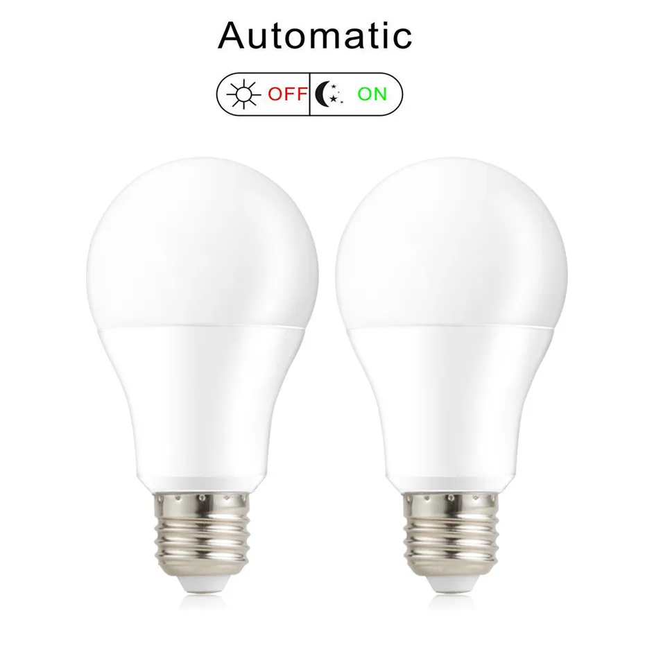 Dusk To Dawn Bulb E27 9W 12W 15W Sensor Outdoor Light AC110V AC220V Day Night Light Auto ON/OFF Smart Lamp For Garden Lighting
Dusk To Dawn Bulb E27 9W 12W 15W Sensor Outdoor Light AC110V AC220V Day Night Light Auto ON/OFF Smart Lamp For Garden Lighting