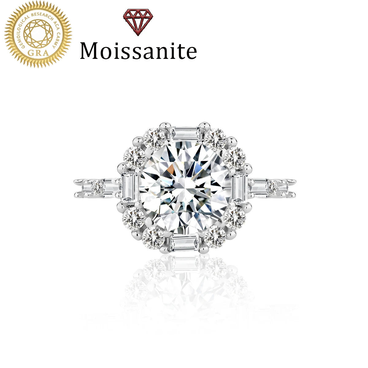 1 Piece Women's Wedding Ring, Four-Prong Ring for Women, 2.8g S925 Sterling Silver, 2 Carat Moissanite, Gorgeous Bohemian Court Style, Luxurious, Engagement, Proposal, Wedding, Anniversary, Valentine's Day Gift, Comes with Moissanite Certificate and Exqui
1 Piece Women's Wedding Ring, Four-Prong Ring for Women, 2.8g S925 Sterling Silver, 2 Carat Moissanite, Gorgeous Bohemian Court Style, Luxurious, Engagement, Proposal, Wedding, Anniversary, Valentine's Day Gift, Comes with Moissanite Certificate and Exqui