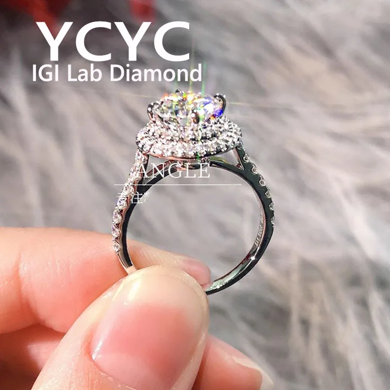 Кольцо из белого золота 14 карат, круглое кольцо D VS Color IGI CVD, выращенные в лаборатории бриллиантовые кольца для женщин, свадебные украшения для невесты, модные ювелирные изделия оптом
Кольцо из белого золота 14 карат, круглое кольцо D VS Color IGI CVD, выращенные в лаборатории бриллиантовые кольца для женщин, свадебные украшения для невесты, модные ювелирные изделия оптом