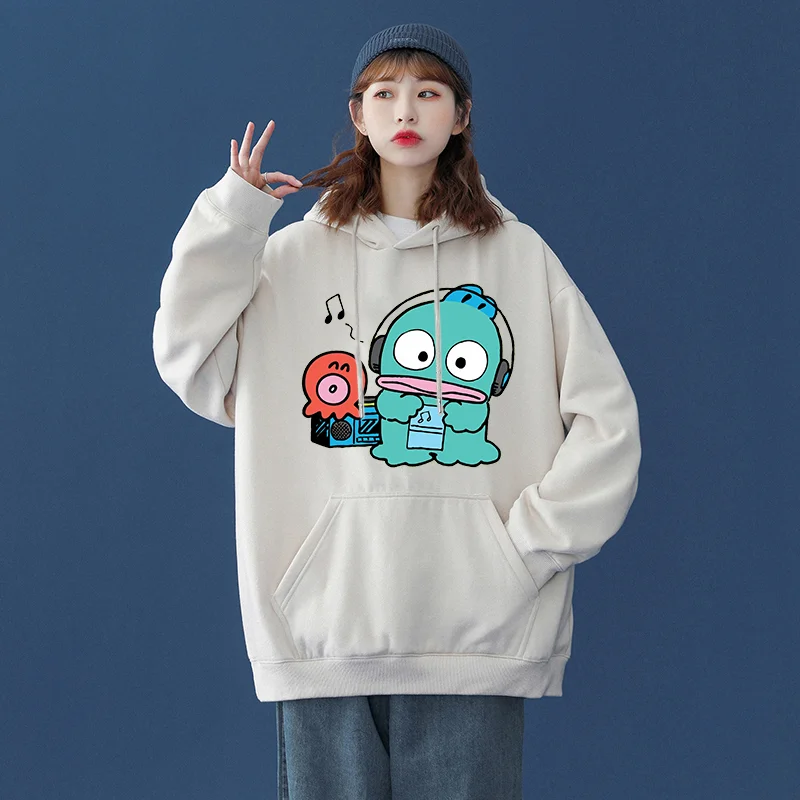 Sanrio Hangyodon Men's and Women's Hoodie Casual Hip Hop Street Clothing Long sleeved Sweatshirt Boys and Girls Autumn Top Coat
Sanrio Hangyodon Men's and Women's Hoodie Casual Hip Hop Street Clothing Long sleeved Sweatshirt Boys and Girls Autumn Top Coat