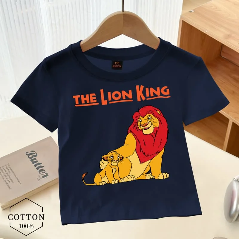 Summer Hot Sale Lion King Simba and Nala Mufasa Print Kids T-Shirts Girls Clothes Baby Boys Short Sleeve T Shirt Children Tops
Summer Hot Sale Lion King Simba and Nala Mufasa Print Kids T-Shirts Girls Clothes Baby Boys Short Sleeve T Shirt Children Tops
