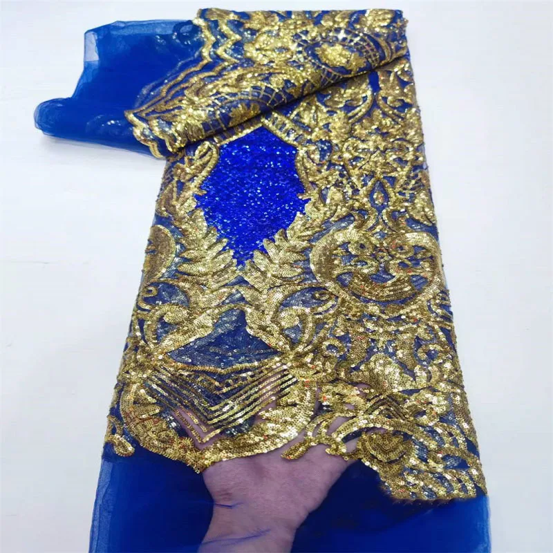 5Yards Newest Dubai Wedding Dress Luxury Handmade Lace with Sequins Embroidery Lace Fabric for Party
5Yards Newest Dubai Wedding Dress Luxury Handmade Lace with Sequins Embroidery Lace Fabric for Party