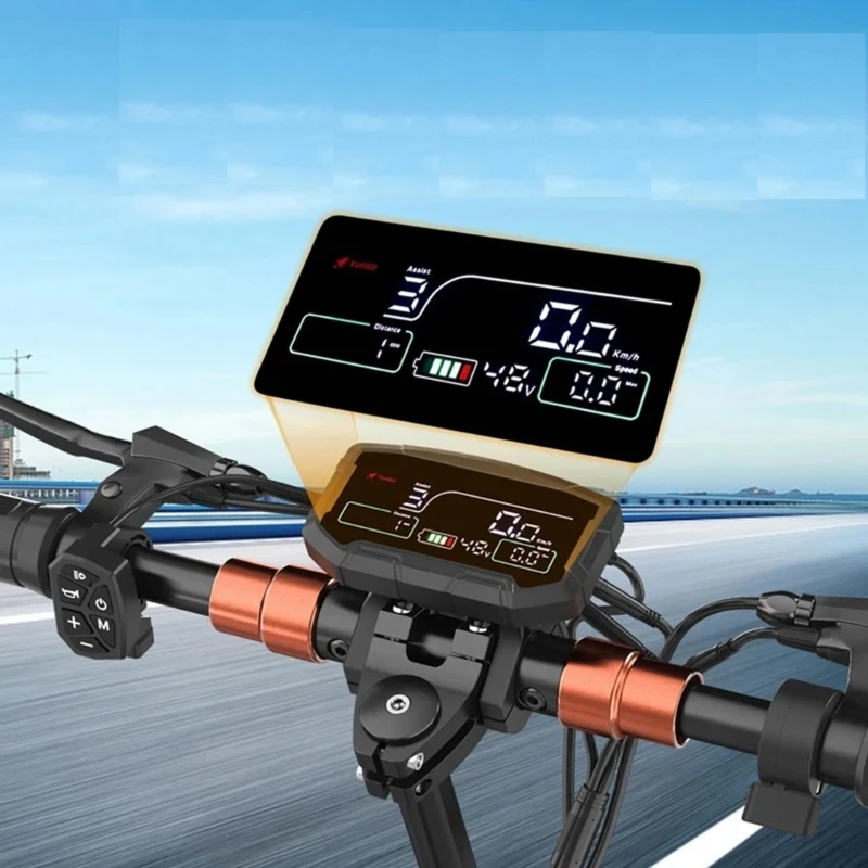 Weatherproof Electric Scooter Control Dashboard LED Speedometer Shockproof Design For M4pro S+ Harsh Riding Conditions H9EE
Weatherproof Electric Scooter Control Dashboard LED Speedometer Shockproof Design For M4pro S+ Harsh Riding Conditions H9EE