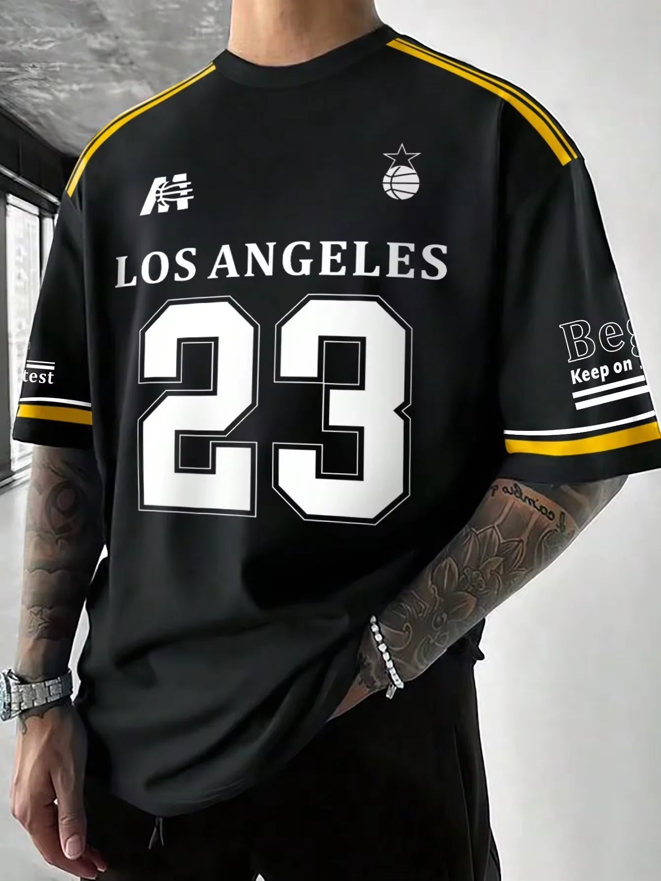 Summer Men's Racing T-Shirt Los Angeles Letter Print Short Sleeve Tees Outdoor Daily Sports Wear Round Neck Quick Dry Unisex Top
Summer Men's Racing T-Shirt Los Angeles Letter Print Short Sleeve Tees Outdoor Daily Sports Wear Round Neck Quick Dry Unisex Top