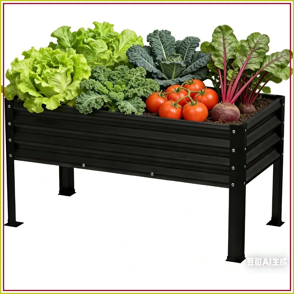 48x26x30in Galvanized Raised Garden Bed with Legs, 1200LB Capacity, for Backyard/Patio/Balcony, Black
48x26x30in Galvanized Raised Garden Bed with Legs, 1200LB Capacity, for Backyard/Patio/Balcony, Black