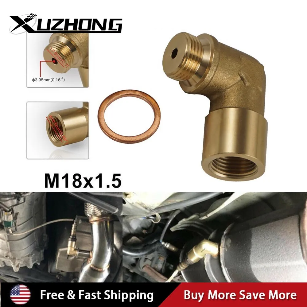 P0420 P0430 M18 x 1.5 Brass Fitting Universal Connector Plug Kit Exhaust 90 Degree O2 Oxygen Sensor Spacer Extender Tools
P0420 P0430 M18 x 1.5 Brass Fitting Universal Connector Plug Kit Exhaust 90 Degree O2 Oxygen Sensor Spacer Extender Tools
