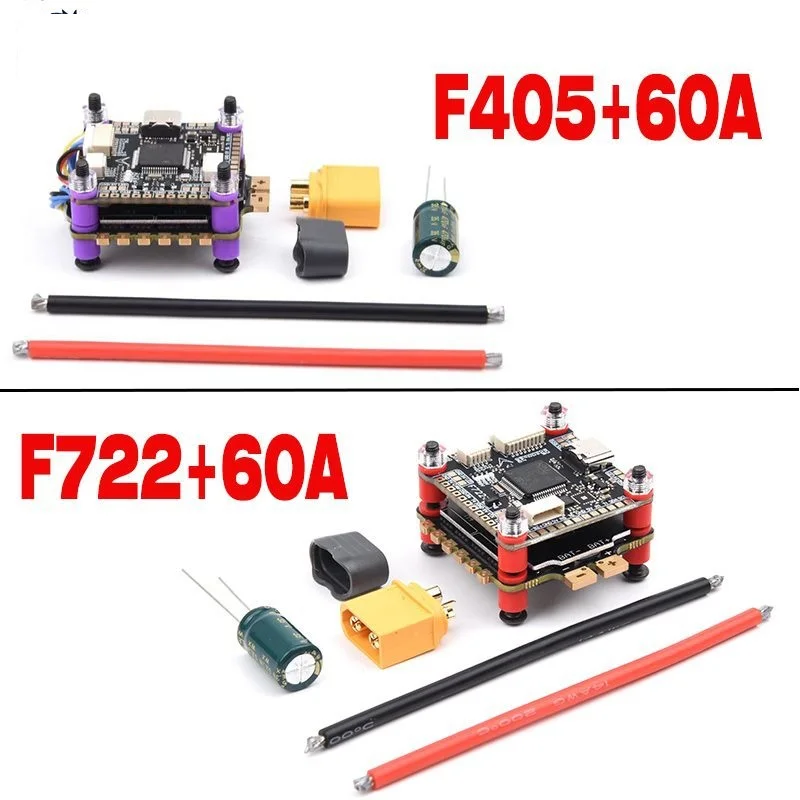 30.5×30.5mm FPV Racing Drone Flight Controller & ESC Combo - - F405/F405HD / F7 F722 / F4 V3S Plus FC + 60A 4-in-1 BLheli_S ESC
30.5×30.5mm FPV Racing Drone Flight Controller & ESC Combo - - F405/F405HD / F7 F722 / F4 V3S Plus FC + 60A 4-in-1 BLheli_S ESC
