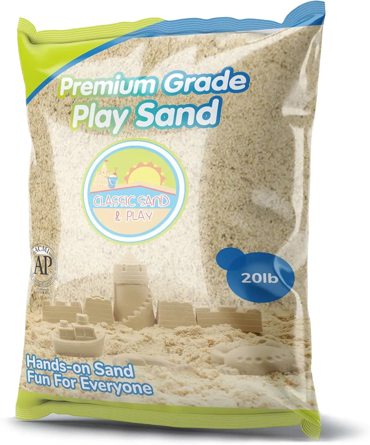 Sand for Sandbox, Table, Therapy, and Outdoor Use, 20 lb. Bag, Natural, Non-Toxic, Wet Castle Building for Creativity and Stimul
Sand for Sandbox, Table, Therapy, and Outdoor Use, 20 lb. Bag, Natural, Non-Toxic, Wet Castle Building for Creativity and Stimul