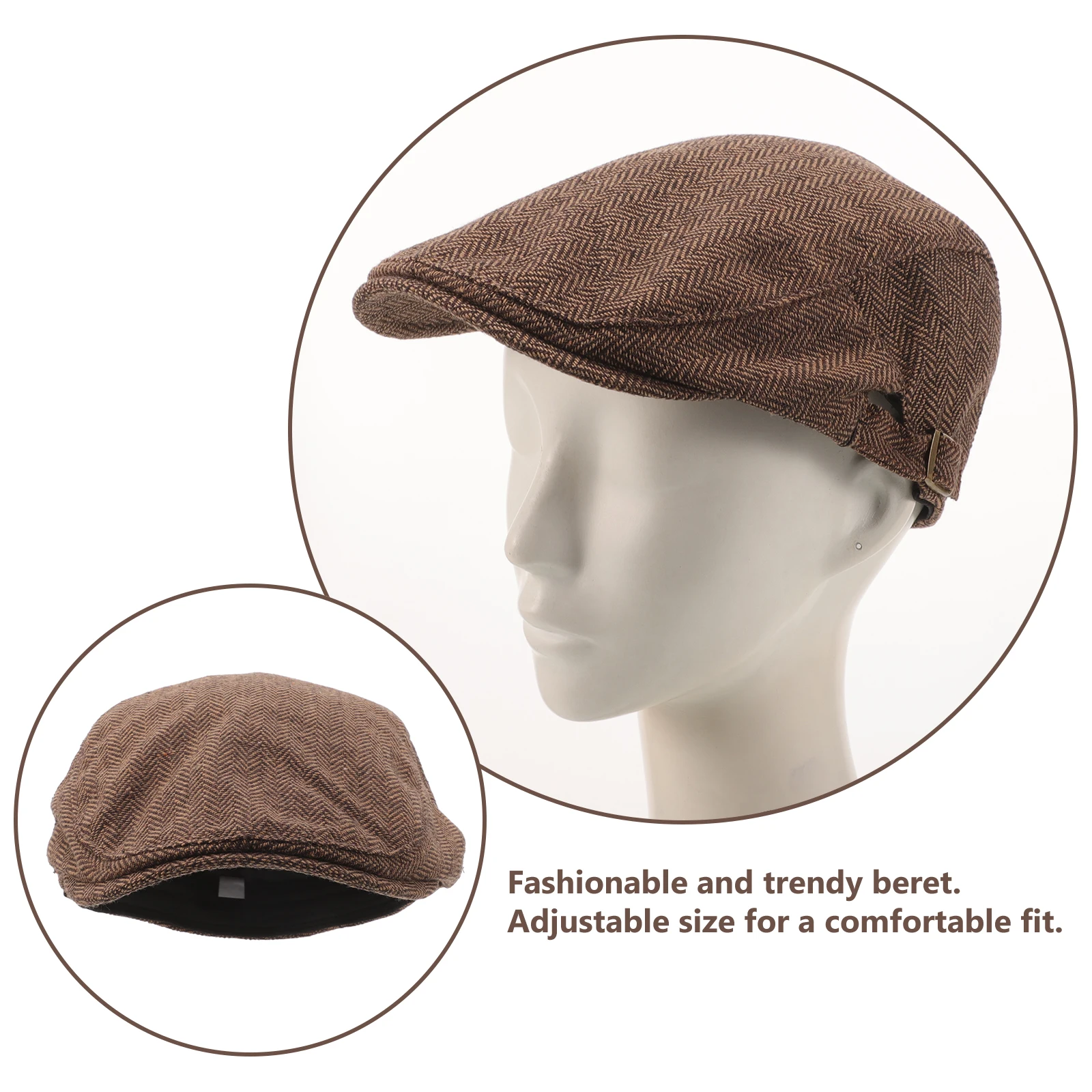Winter Warm Adjustable Size Fashion Mens Hats Caps Coffee Men Hat Outdoor Beret Hat For Men Beret Color Durable
Winter Warm Adjustable Size Fashion Mens Hats Caps Coffee Men Hat Outdoor Beret Hat For Men Beret Color Durable