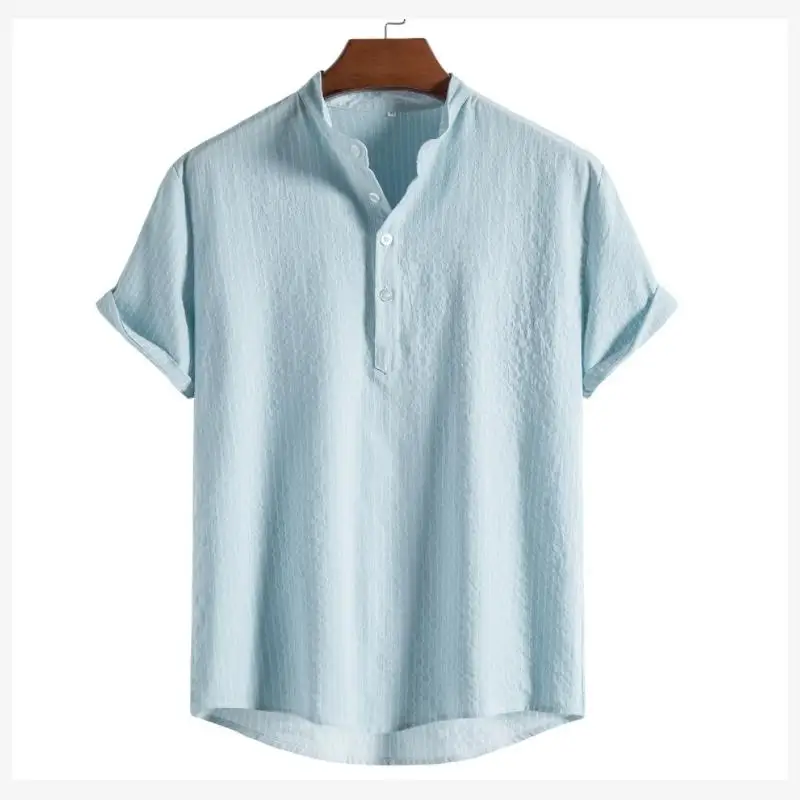 Summer Large Size Men's Stripe Shirt Short Sleeve Breathable Moisture Wicking Loose Fit Polyester Blend Casual Top
Summer Large Size Men's Stripe Shirt Short Sleeve Breathable Moisture Wicking Loose Fit Polyester Blend Casual Top