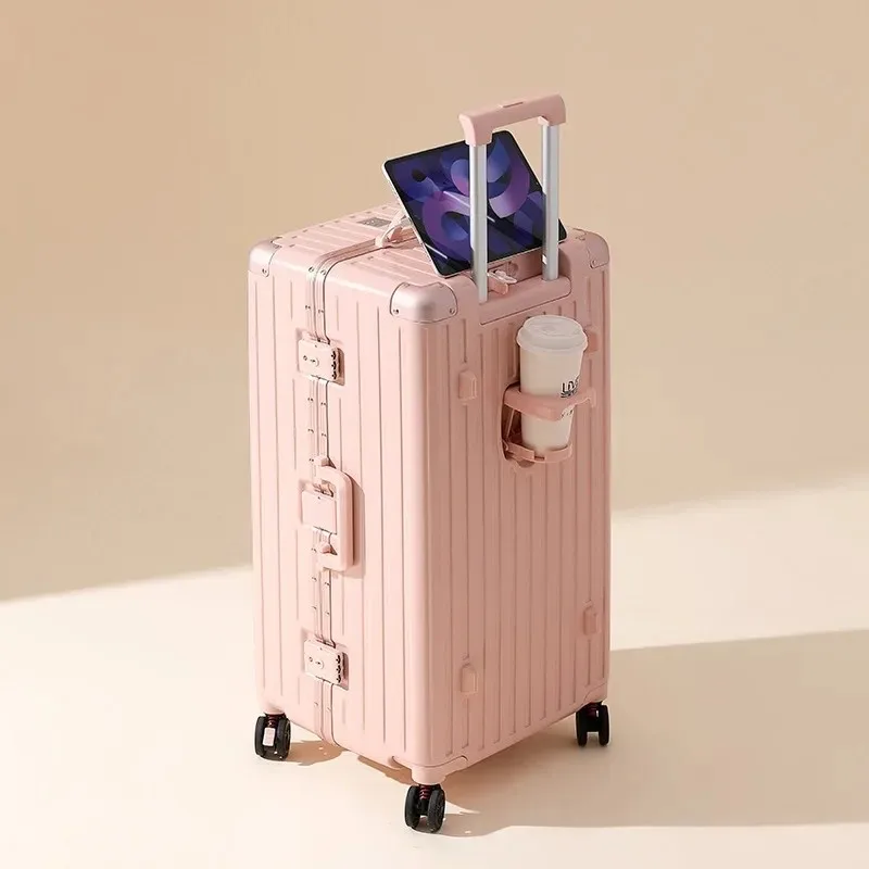 Aluminum Frame Luggage Women's 24 Inch Large Capacity Thick Suitcase 30 Inch Travel Suitcases Student Password Box Trunk Box
Aluminum Frame Luggage Women's 24 Inch Large Capacity Thick Suitcase 30 Inch Travel Suitcases Student Password Box Trunk Box