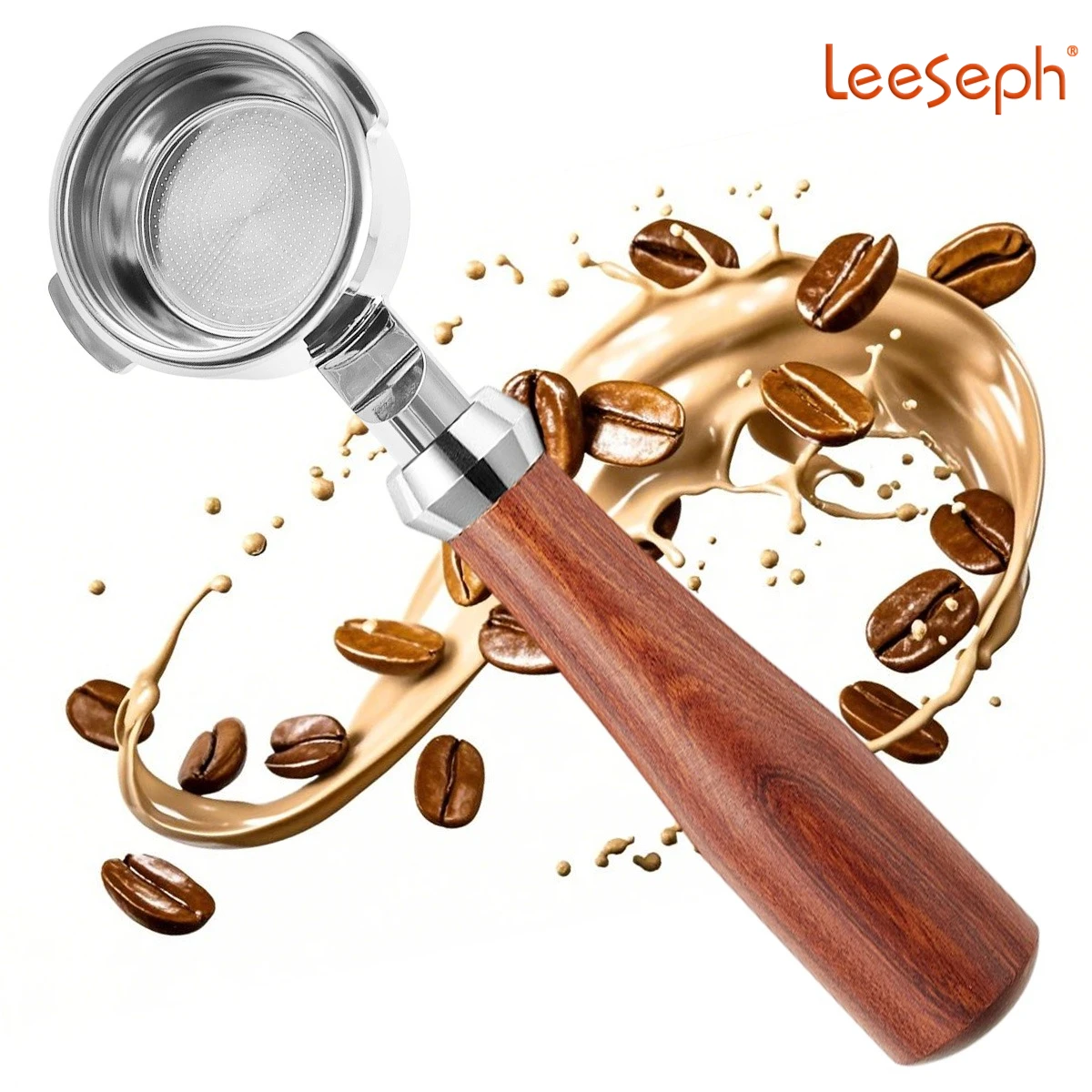Leeseph Coffee Bottomless Portafilter, 58mm with Shot Filter Basket & Wood Handle, Not for E61 groupheads, Replacement Parts
Leeseph Coffee Bottomless Portafilter, 58mm with Shot Filter Basket & Wood Handle, Not for E61 groupheads, Replacement Parts
