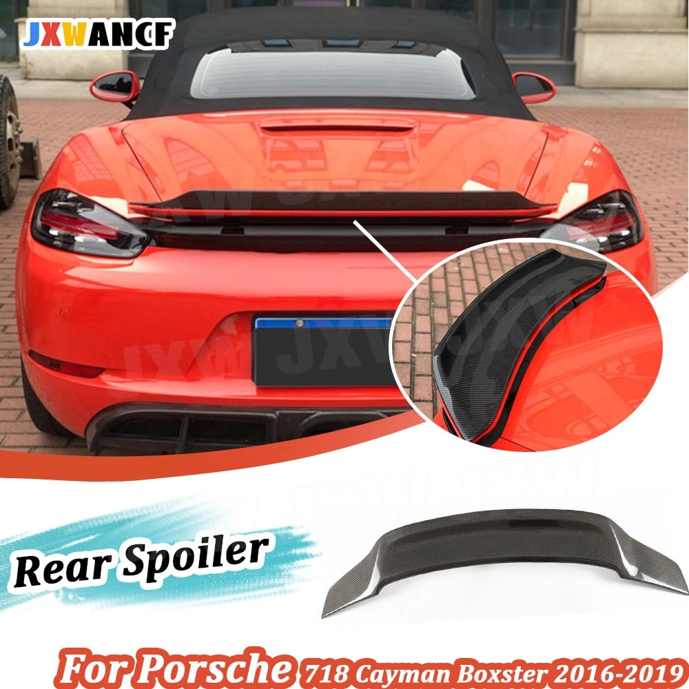 JXWANCF Carbon Fiber Rear Spoiler Wings fit for Porsche 718 Cayman Boxster Base S Coupe 2016-2019 Rear Trunk Boot Spoiler
JXWANCF Carbon Fiber Rear Spoiler Wings fit for Porsche 718 Cayman Boxster Base S Coupe 2016-2019 Rear Trunk Boot Spoiler