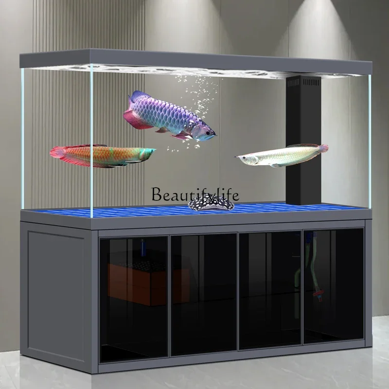 yj9Ultra-white glass arowana tank household water-free super large bottom filter living room aquarium
yj9Ultra-white glass arowana tank household water-free super large bottom filter living room aquarium
