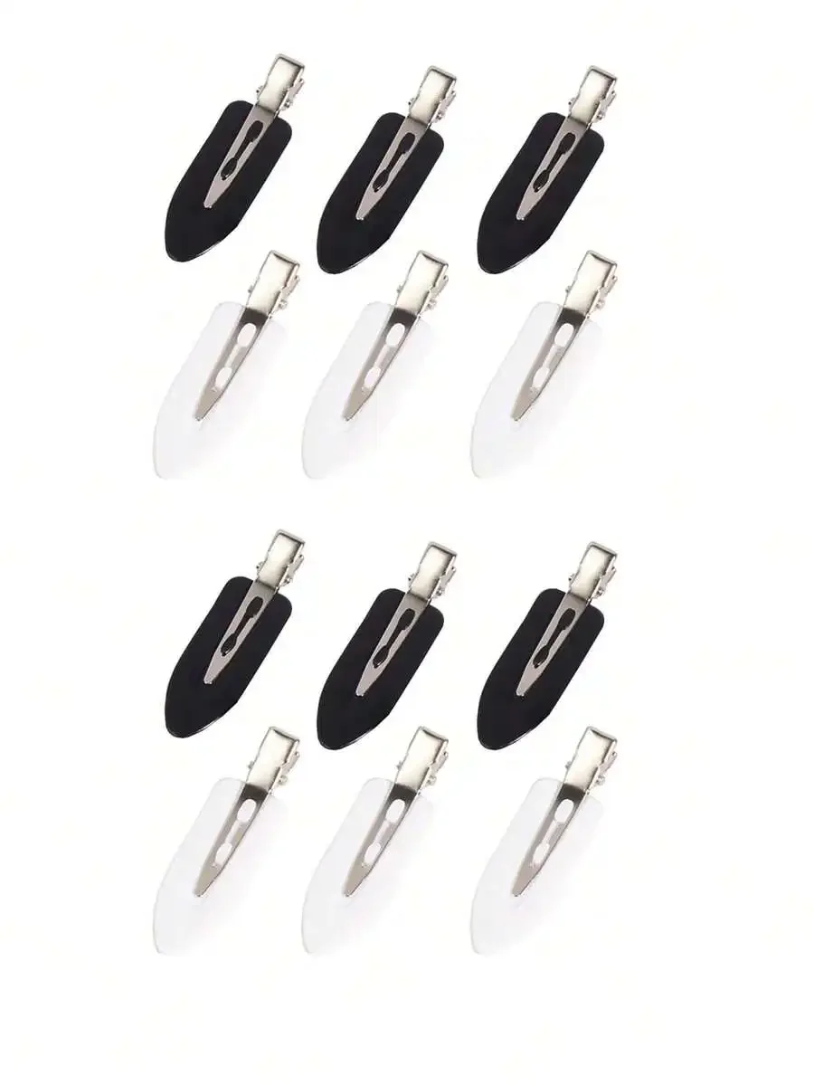 16pcs Simple Creaseless Alligator Hair Clips For Women, Black And White Hair Claws Barrettes
16pcs Simple Creaseless Alligator Hair Clips For Women, Black And White Hair Claws Barrettes
