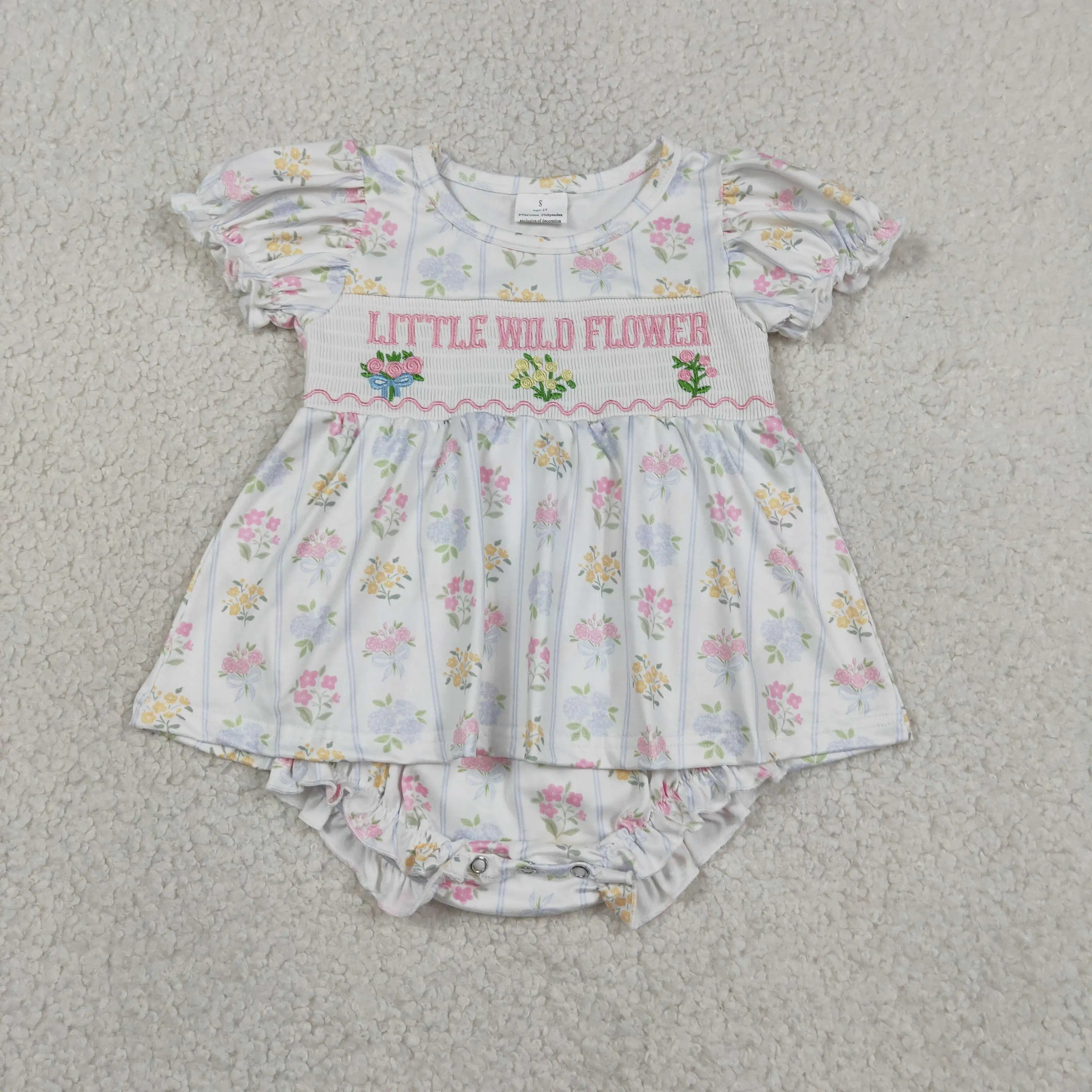 Wholesale Newborn Embroidery Flower Bubble Romper Toddler Kids Short Sleeves Ruffle Clothes Baby Girl Children Summer Clothing
Wholesale Newborn Embroidery Flower Bubble Romper Toddler Kids Short Sleeves Ruffle Clothes Baby Girl Children Summer Clothing