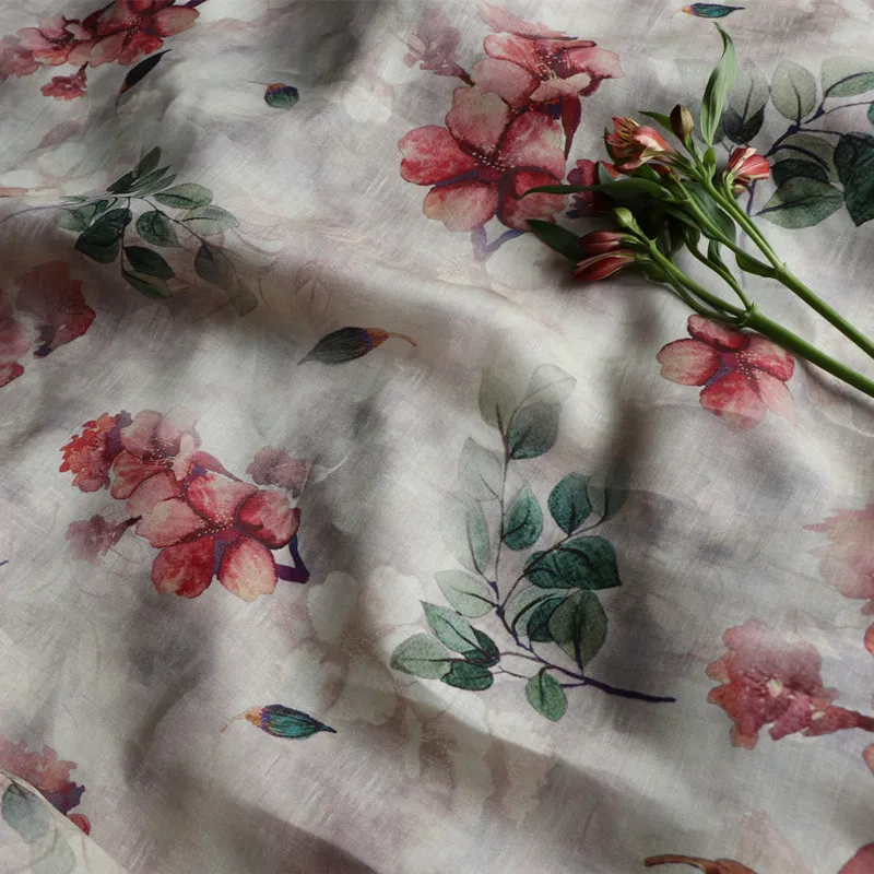 High end natural pure ramie fabric Blooming and dyeing of flowers sewing Gown Dress Shirt material
High end natural pure ramie fabric Blooming and dyeing of flowers sewing Gown Dress Shirt material