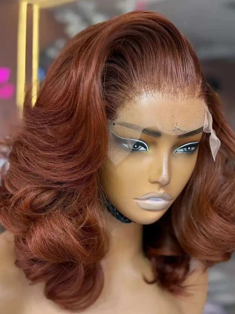 Reddish Brown Body Wave Bob Wig Human Hair 13x4 Lace Frontal Wig Auburn Copper 4x4 HD Transparent Lace Closure Short Bob Wigs
Reddish Brown Body Wave Bob Wig Human Hair 13x4 Lace Frontal Wig Auburn Copper 4x4 HD Transparent Lace Closure Short Bob Wigs