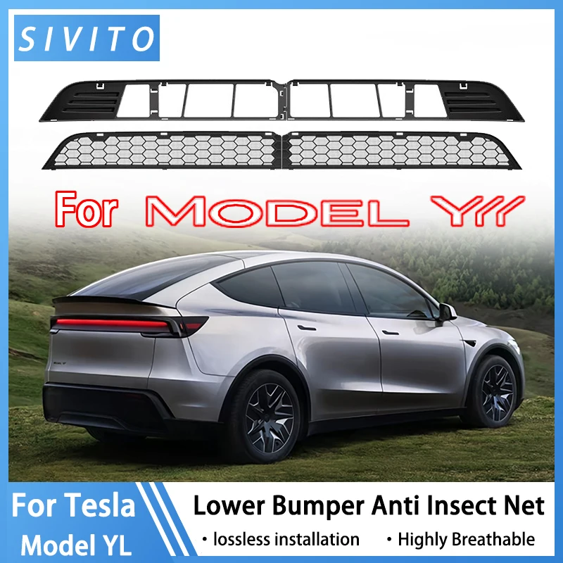 For Tesla New Model YL 2026 Launch 6-seater Version Lower Bumper Anti Insect Net Anti Dust Proof Inner Vent Grille Cover
For Tesla New Model YL 2026 Launch 6-seater Version Lower Bumper Anti Insect Net Anti Dust Proof Inner Vent Grille Cover