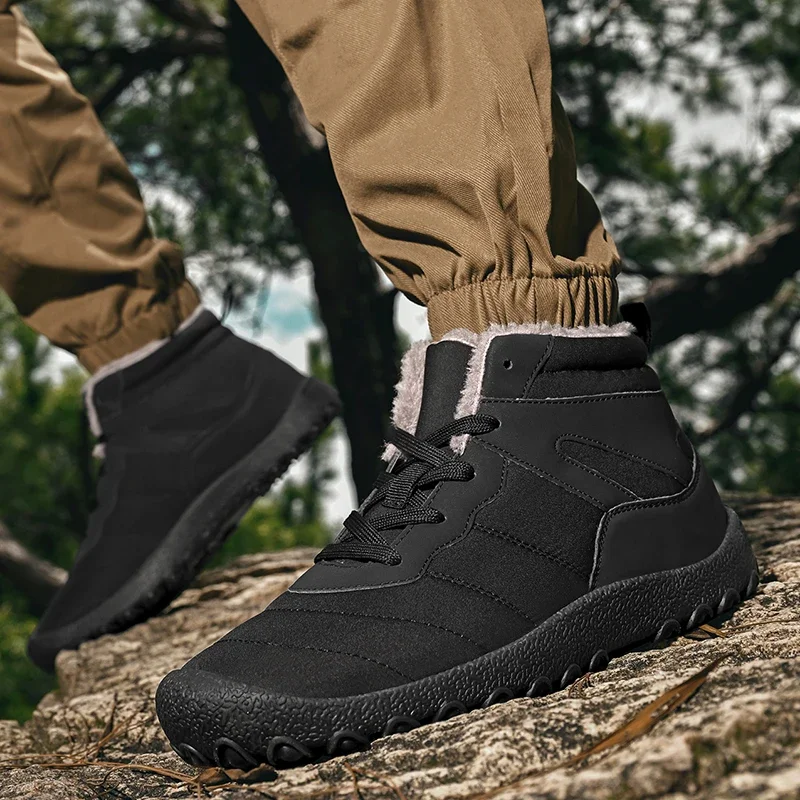 Hiking Shoes Winter Thick Plush Warm Boots for Men Golden Outdoor Breathable Comfy Snow Boots Man Windproof Short Boot Shoes
Hiking Shoes Winter Thick Plush Warm Boots for Men Golden Outdoor Breathable Comfy Snow Boots Man Windproof Short Boot Shoes