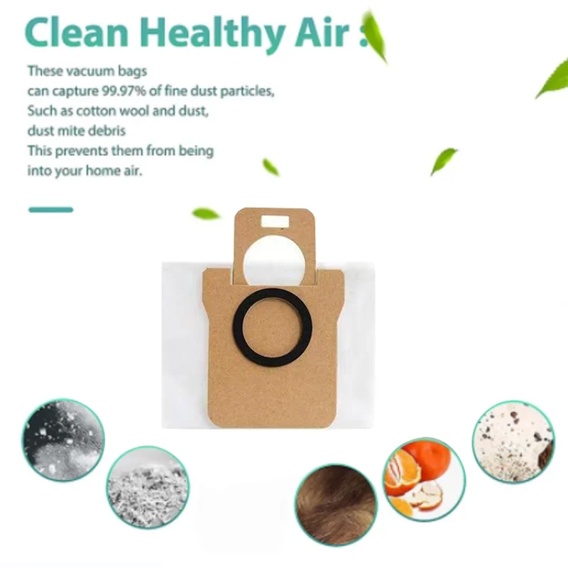 A18Z 8PCS Dust Bag for Xiaomi Robot Vacuum X10+, Mijia Omni 1S, B101CN / Dreame Bot S10 S20 Pro, X10 L10 L10S Ultra Vacuum
A18Z 8PCS Dust Bag for Xiaomi Robot Vacuum X10+, Mijia Omni 1S, B101CN / Dreame Bot S10 S20 Pro, X10 L10 L10S Ultra Vacuum