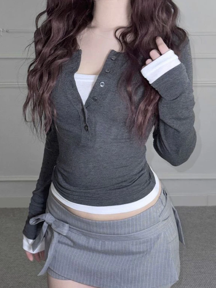 Женская футболка в стиле пэчворк приталенного кроя: топ WEEKEEP с длинными рукавами и затянутой талией, повседневная и универсальная
Женская футболка в стиле пэчворк приталенного кроя: топ WEEKEEP с длинными рукавами и затянутой талией, повседневная и универсальная