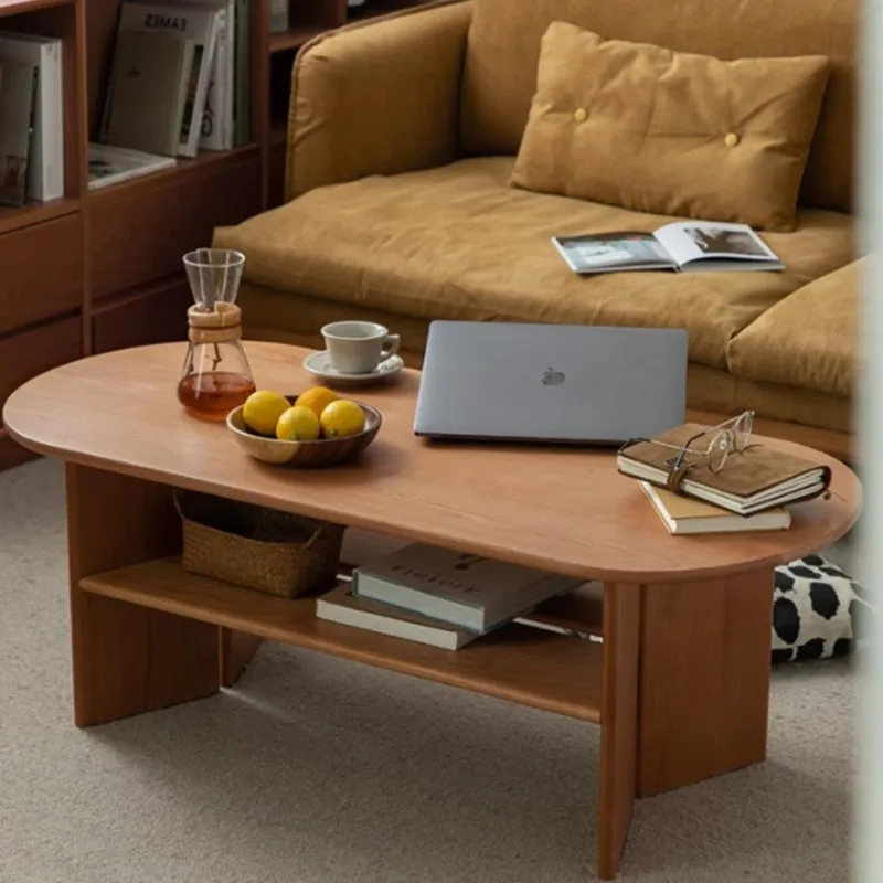 Cherry wood coffee table Nordic all solid wood edge table living room modern oval household Japanese log tea table small apartme
Cherry wood coffee table Nordic all solid wood edge table living room modern oval household Japanese log tea table small apartme
