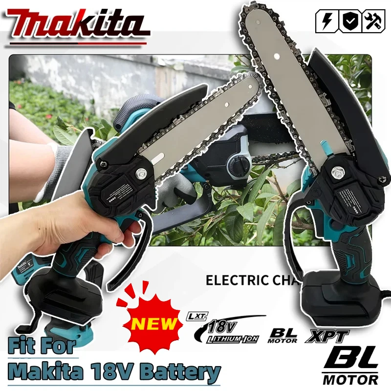 Makita 6 Inch Chain Saw Electric Saw Handheld Portable Wood Logging Chainsaw Garden Pruning Wood Power Tool for 18V Battery
Makita 6 Inch Chain Saw Electric Saw Handheld Portable Wood Logging Chainsaw Garden Pruning Wood Power Tool for 18V Battery