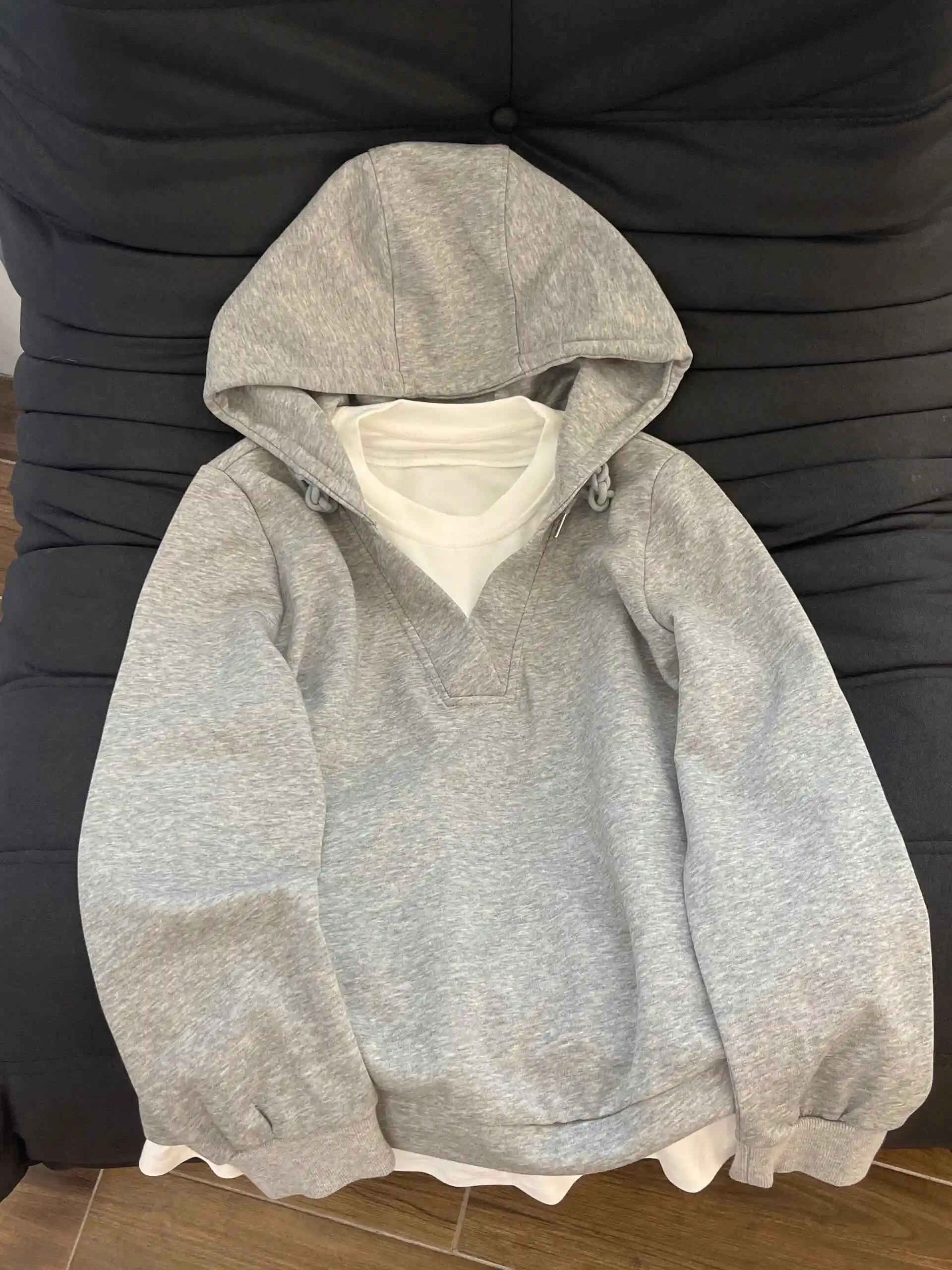 Loose Casual All Match Hoodie For Women Simple Daily Commuting All Match Tops Spring Autumn High Quality Long Sleeves
Loose Casual All Match Hoodie For Women Simple Daily Commuting All Match Tops Spring Autumn High Quality Long Sleeves