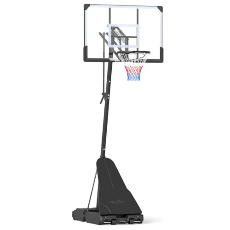 Outdoor basketball hoop: 8-10 ft height adjustable portable goal system with 44-inch PC shatterproof backboard, rebound plate,
Outdoor basketball hoop: 8-10 ft height adjustable portable goal system with 44-inch PC shatterproof backboard, rebound plate,
