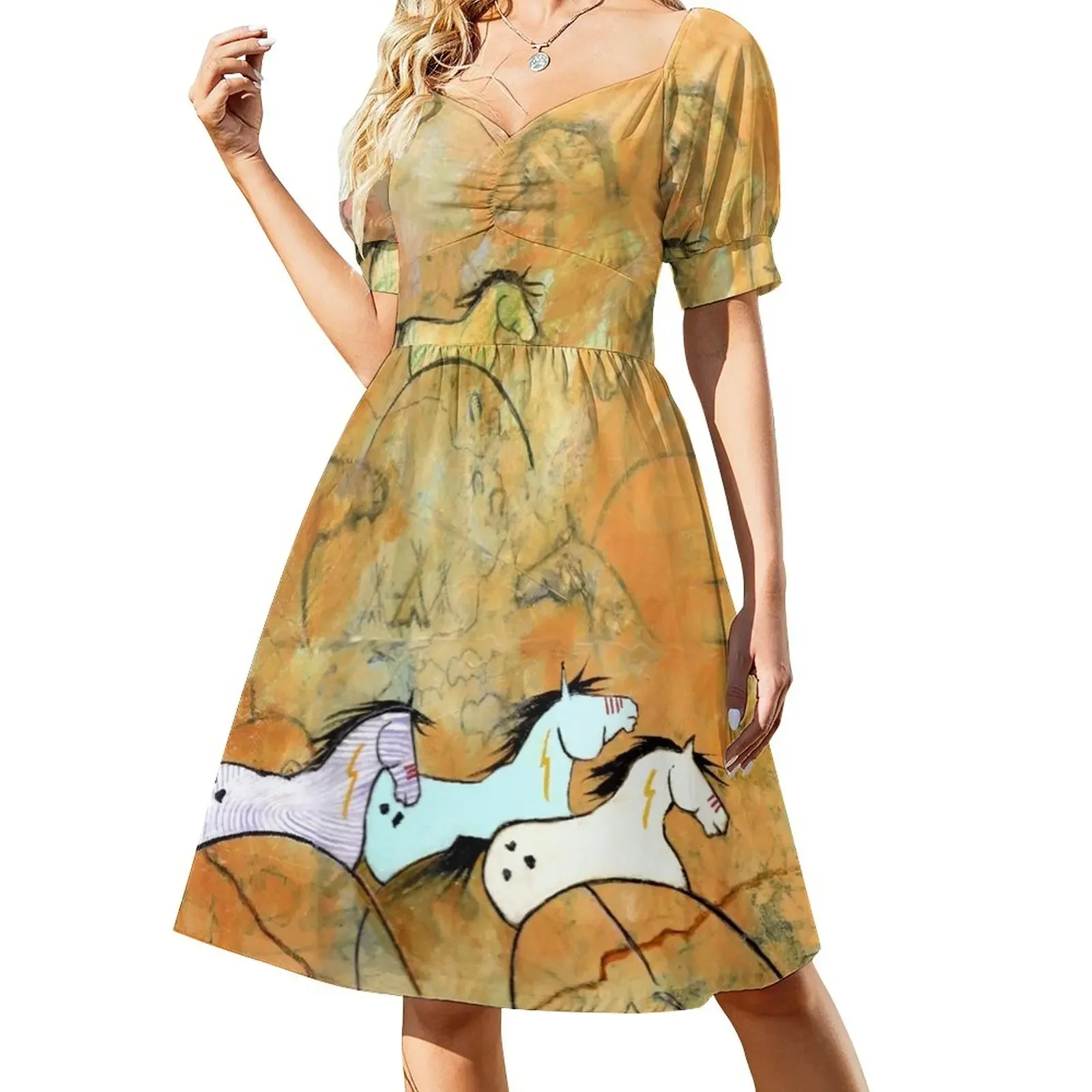 Horses of the Plains, Southwest art Short-Sleeved Dress dresses ladies 2025 summer prom dresses
Horses of the Plains, Southwest art Short-Sleeved Dress dresses ladies 2025 summer prom dresses