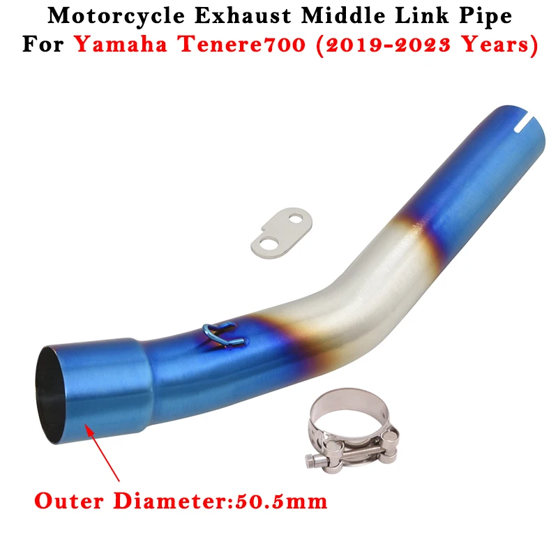 Motorcycle Exhaust Modified Escape System 5mm Muffler Middle Link Pipe For YAMAHA Tenere 700 Tenere700 2019 - 2021 2022 2023
Motorcycle Exhaust Modified Escape System 5mm Muffler Middle Link Pipe For YAMAHA Tenere 700 Tenere700 2019 - 2021 2022 2023